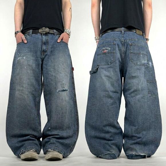 U.S. Polo Assn. Other - Vintage y2k carpenter us polo grunge baggy wide leg faded archive jeans